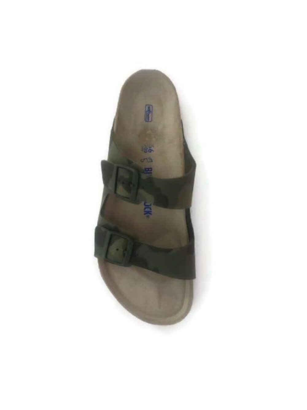 Birkenstock Mens Size 13 Arizona Birko-Flor Sandals Desert Soil Camouflage Green - Picture 3 of 9